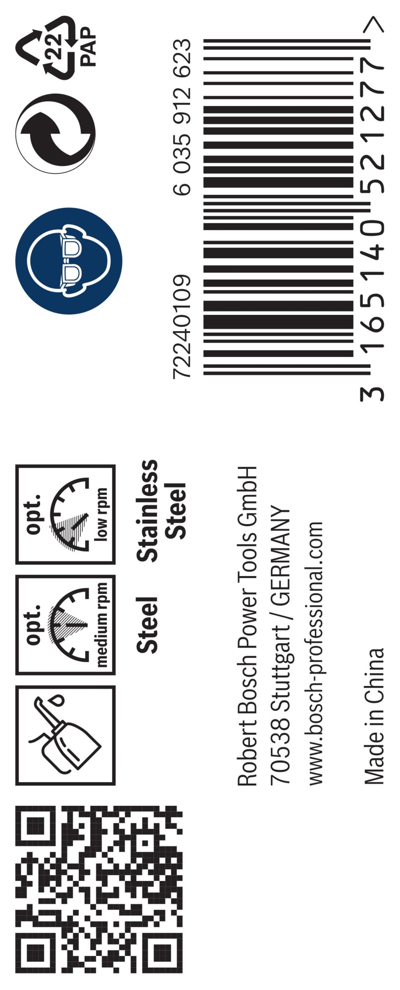 Broca helicoidal PRO Stainless Steel HSS-Co, 7 x 69 x 109 mm, 10 unidades