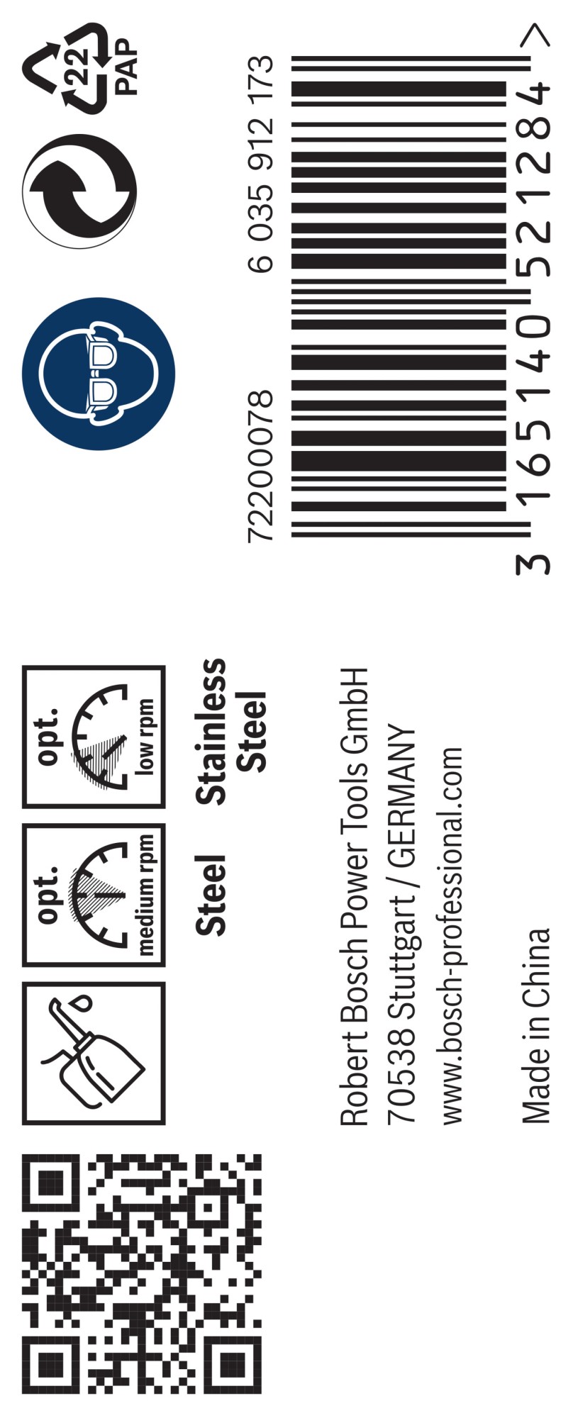 Broca helicoidal PRO Stainless Steel HSS-Co, 7,5 x 69 x 109 mm, 10 unidades