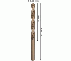 Broca helicoidal PRO Stainless Steel HSS-Co, 8,5 x 75 x 117 mm, 5 unidades