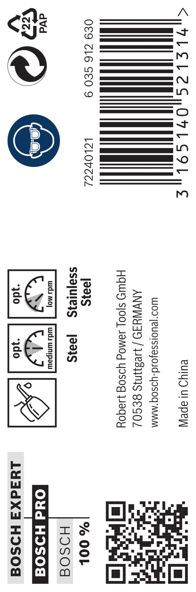 Broca helicoidal PRO Stainless Steel HSS-Co, 9 x 81 x 125 mm, 5 unidades