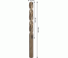 Broca helicoidal PRO Stainless Steel HSS-Co, 10 x 87 x 133 mm, 5 unidades