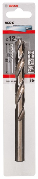 Broca para metal HSS-G, DIN 338