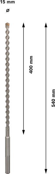 PRO SDS max-7 Hammer Drill Bit, 15 x 400 x 540 mm. 15 x 400 x 540 mm