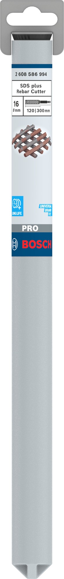 Broca PRO SDS plus Rebar Cutter, 16 x 120 x 300 mm