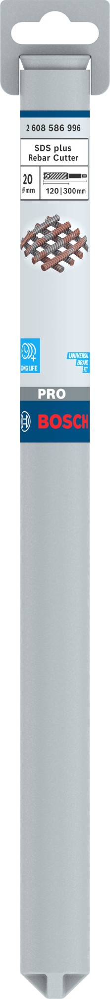 Broca PRO SDS plus Rebar Cutter, 20 x 120 x 300 mm