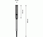 Broca PRO SDS plus Rebar Cutter, 25 x 120 x 300 mm
