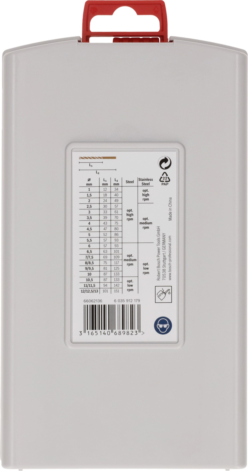 Set de brocas PRO Stainless Steel HSS-Co, 25 uds.