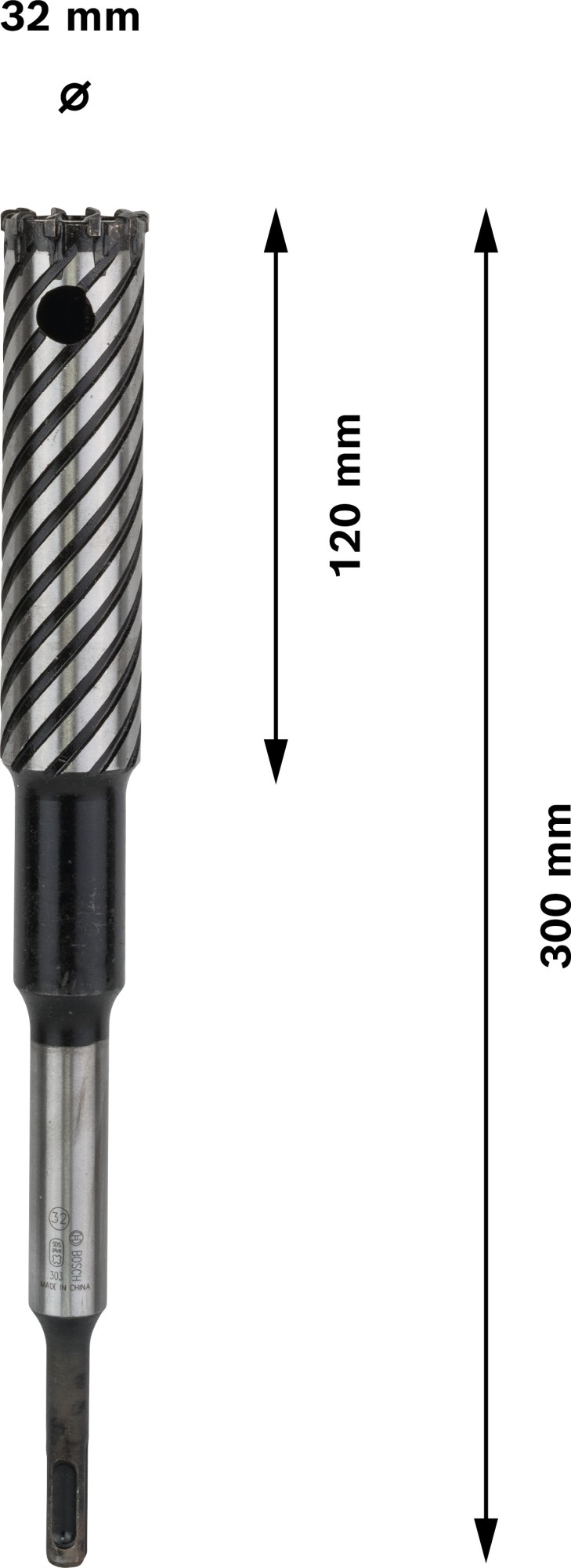 Broca PRO SDS plus Rebar Cutter, 32 x 120 x 300 mm