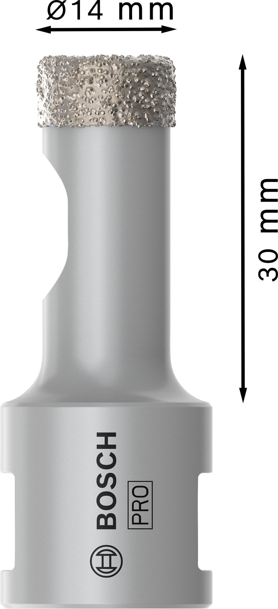 Corona en seco PRO Ceramic dry, 14 x 30 x 22,23 mm