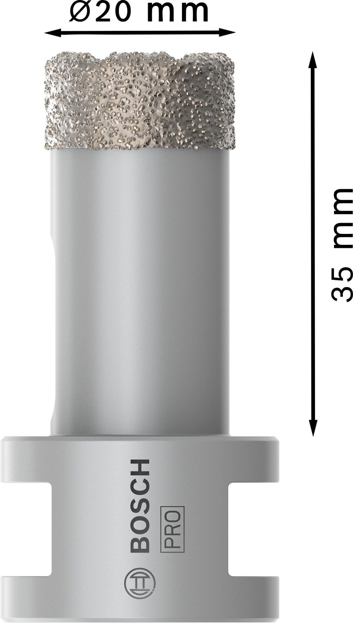 Corona en seco PRO Ceramic dry, 20 x 35 x 22,23 mm