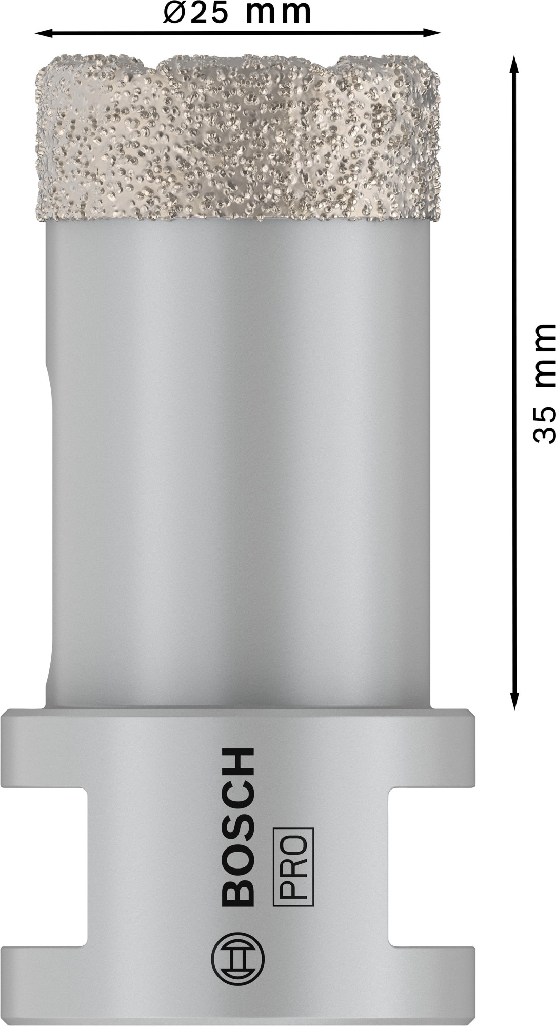 Corona en seco PRO Ceramic dry, 25 x 35 x 22,23 mm