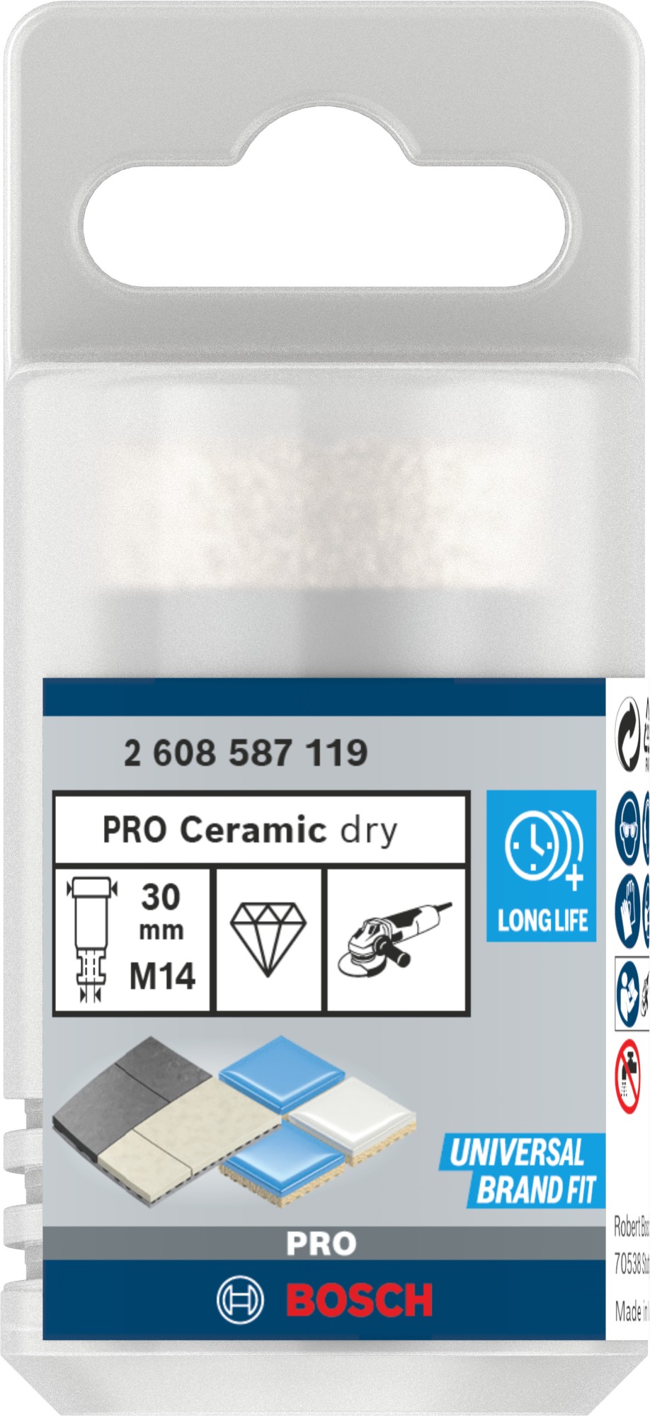 Corona en seco PRO Ceramic dry, 30 x 35 x 22,23 mm