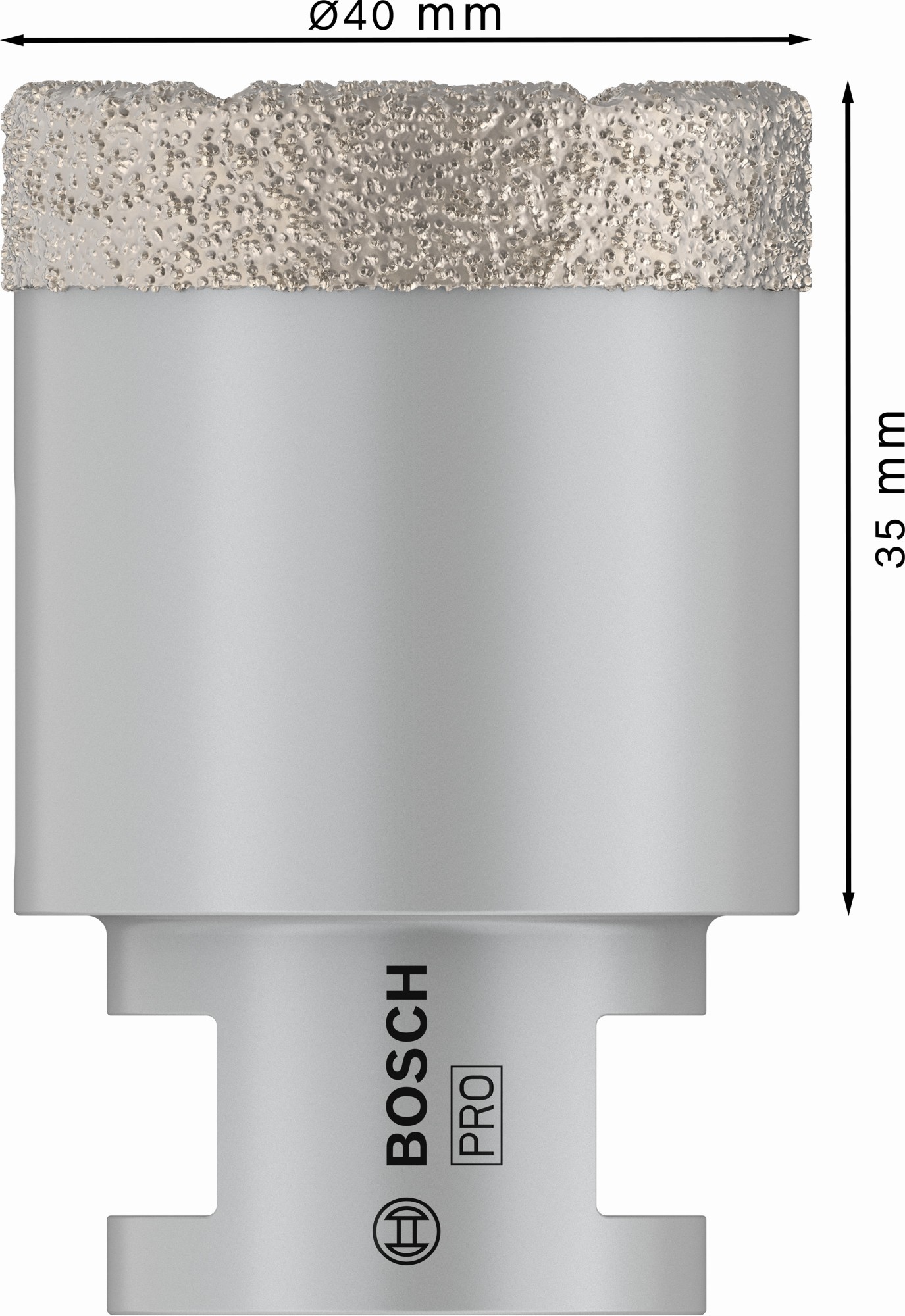 Corona en seco PRO Ceramic dry, 40 x 35 x 22,23 mm