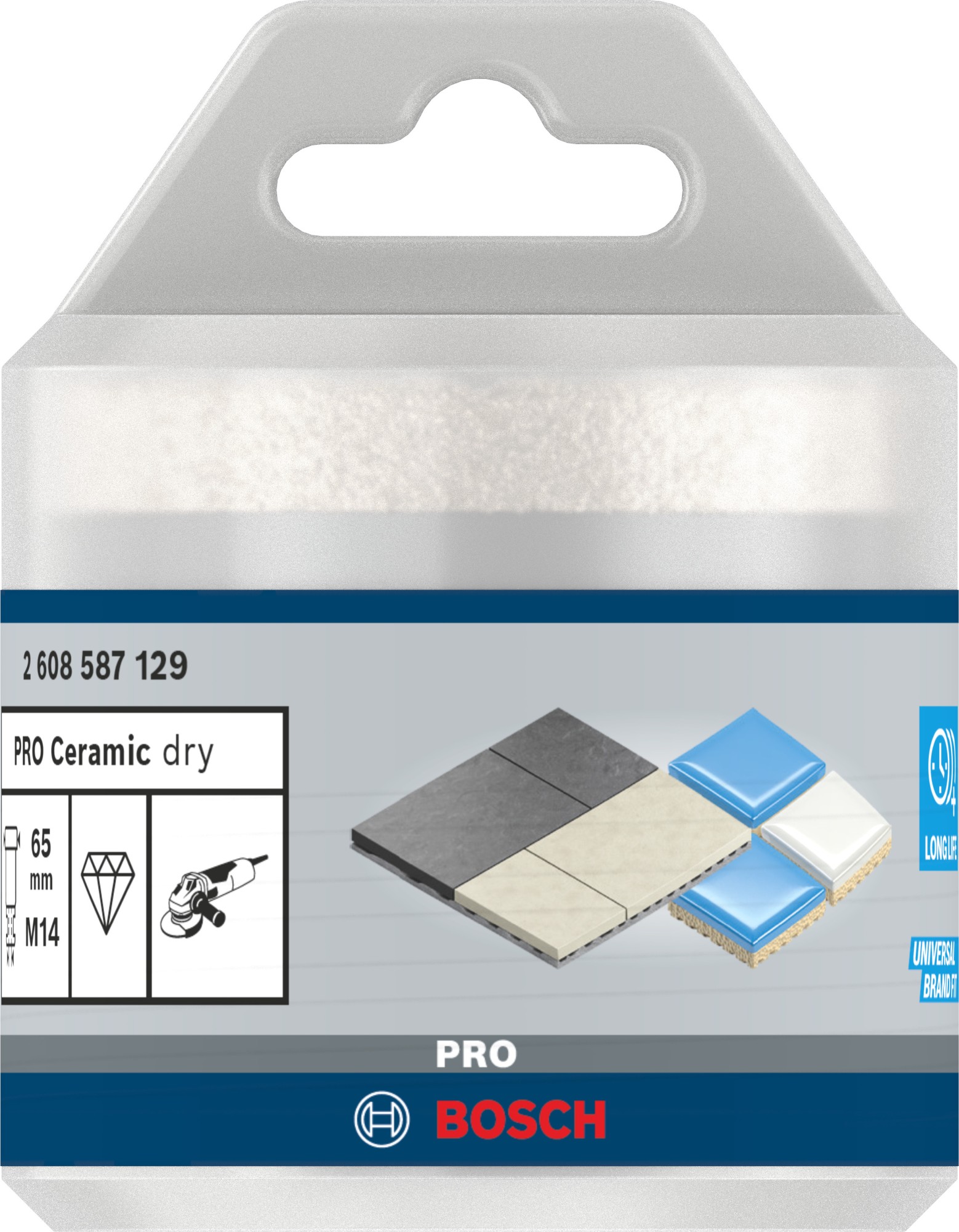 Corona en seco PRO Ceramic dry, 65 x 35 x 22,23 mm