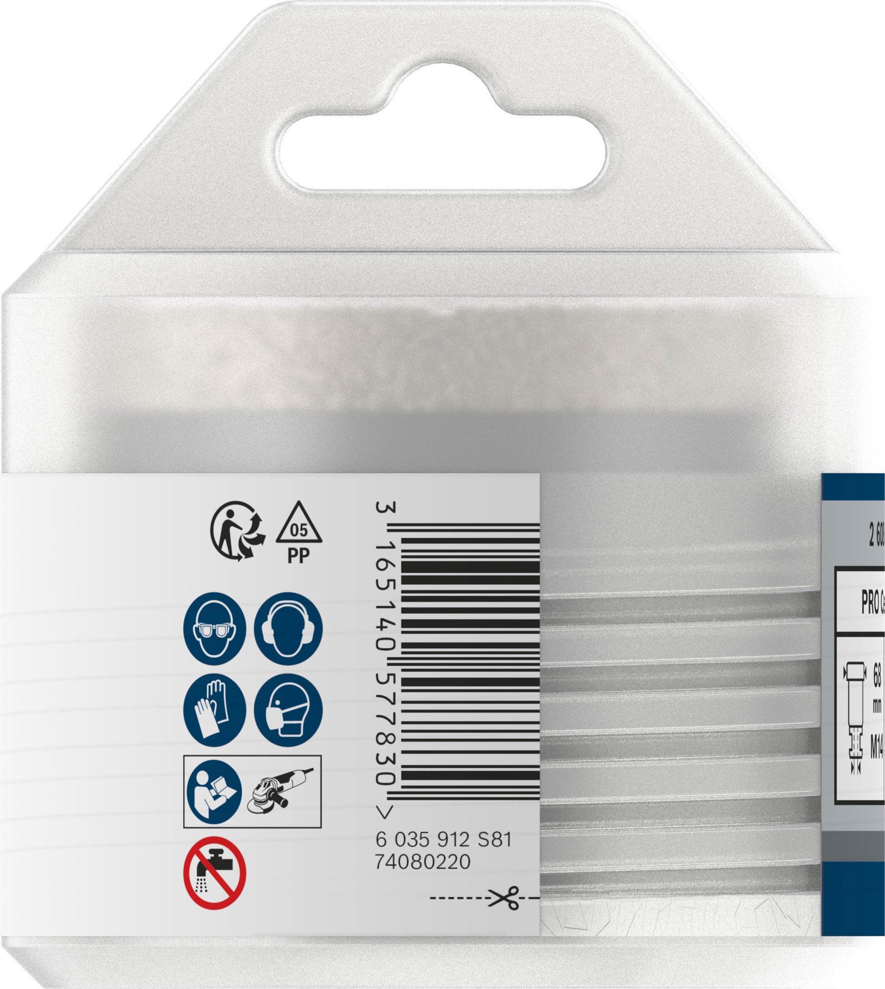 Corona en seco PRO Ceramic dry, 68 x 35 x 22,23 mm