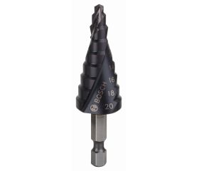 Brocas escalonadas HSS-AlTiN con vástago de inserción hexagonal