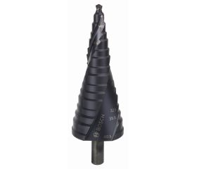 Brocas escalonadas HSS-AlTiN con vástago de 3 planos para racores de cables