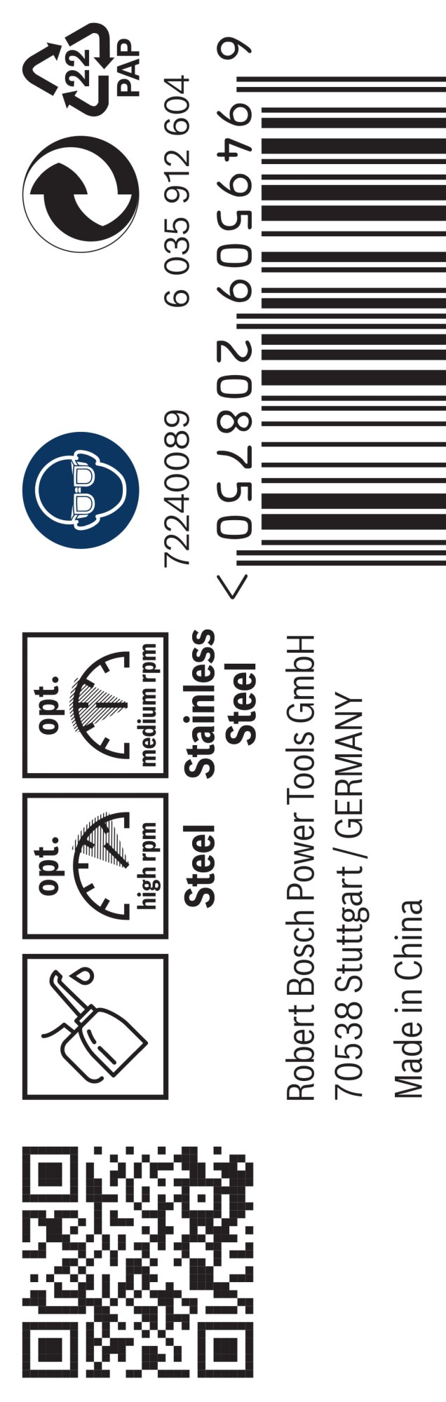 Broca helicoidal PRO Stainless Steel HSS-Co, 3,7 x 39 x 70 mm, 10 unidades