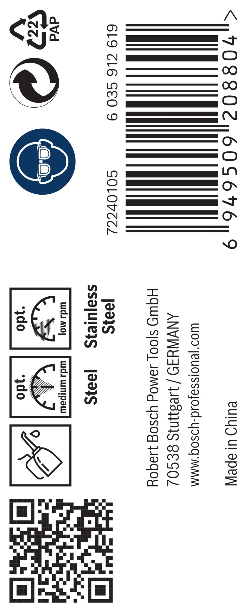 Broca helicoidal PRO Stainless Steel HSS-Co, 6,2 x 63 x 101 mm, 10 unidades