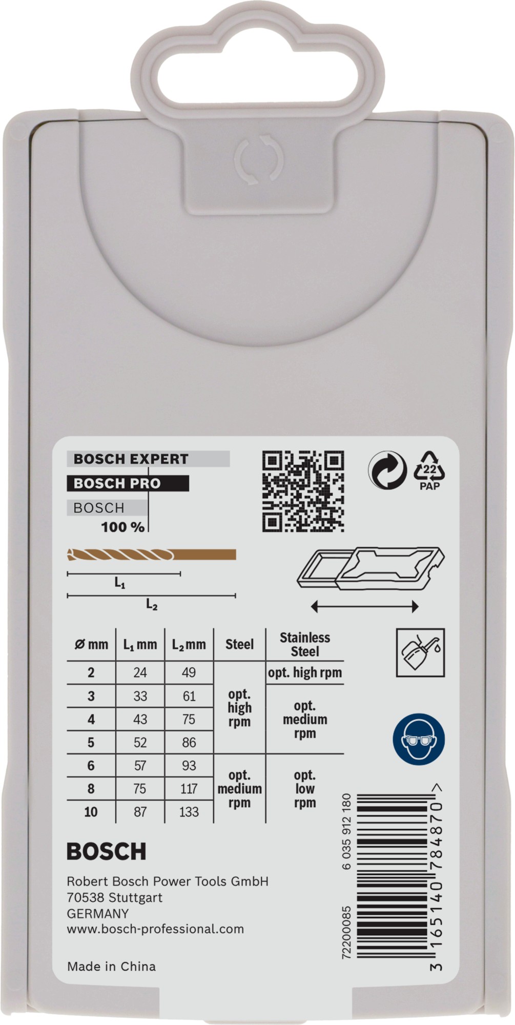 Set de brocas helicoidales PRO Metal HSS-G, 7 uds.