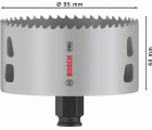 Sierra de corona PRO Multi Material PC Plus, 95 mm