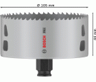 Sierra de corona PRO Multi Material PC Plus, 105 mm
