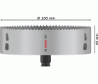 Sierra de corona PRO Multi Material PC Plus, 168 mm