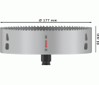 Sierra de corona PRO Multi Material PC Plus, 177 mm