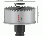 Sierra de corona PRO Sheet Metal PC Plus, 57 mm