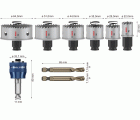Set de sierras de corona PRO Sheet Metal PC Plus, 8 uds.