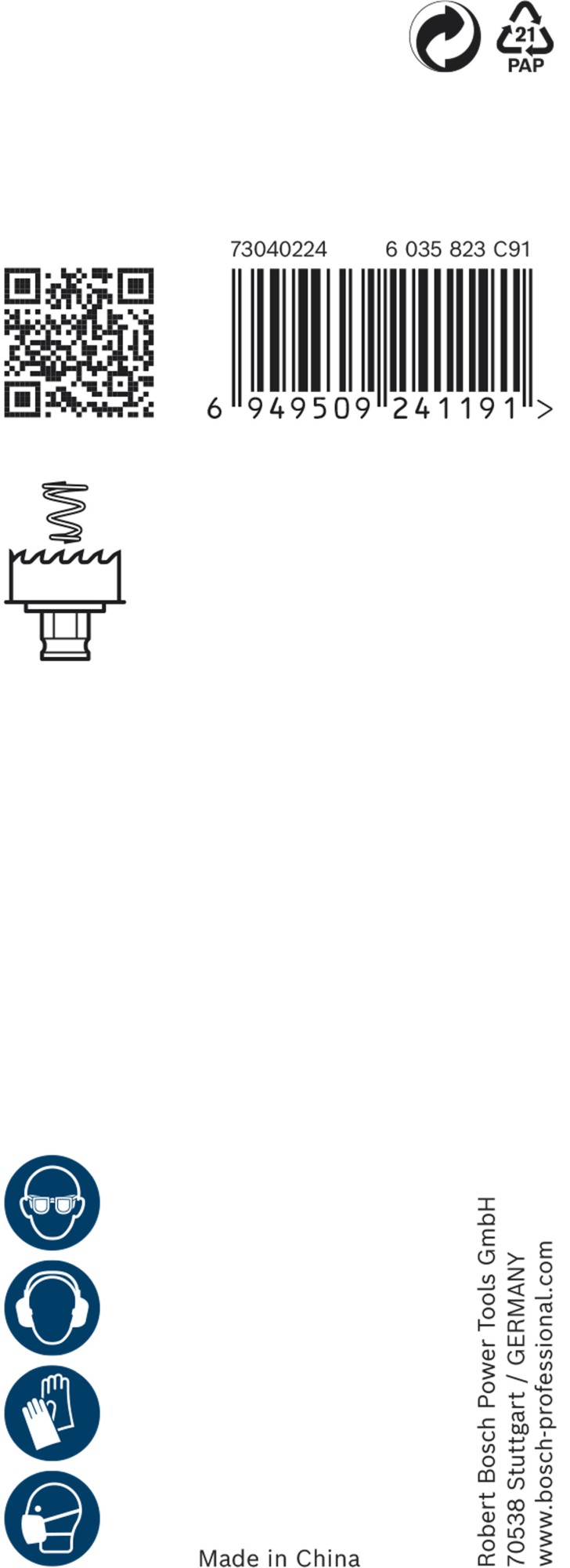 Muelle para sierras de corona PRO Sheet Metal PC Plus, 2 uds.