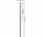 Broca helicoidal PRO Metal HSS-G, longitud estándar, 2,5 x 30 x 57 mm, 10 unidades