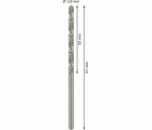 Broca helicoidal PRO Metal HSS-G, longitud estándar, 2,8 x 33 x 61 mm, 10 unidades