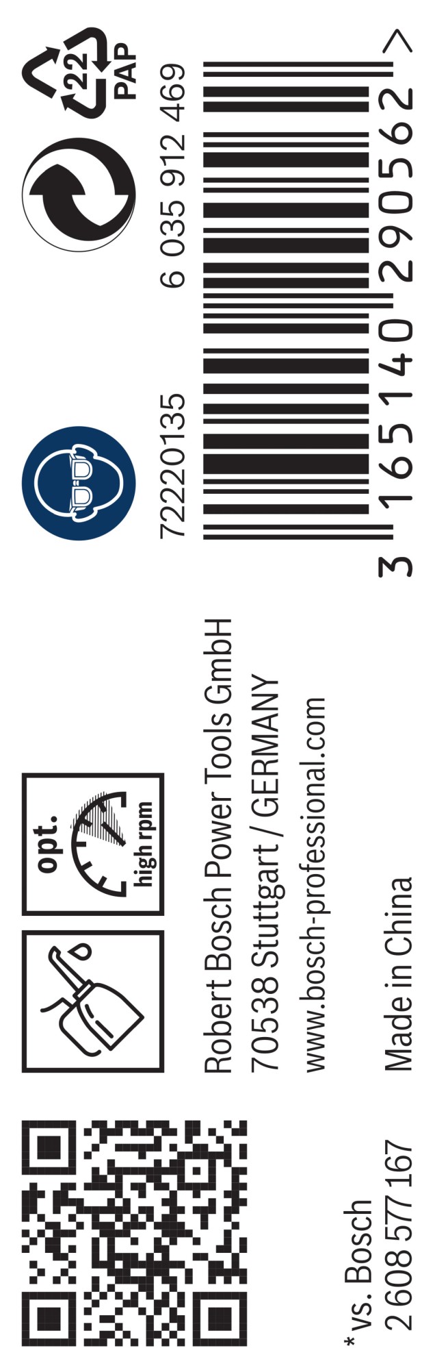 Broca helicoidal PRO Metal HSS-G, longitud estándar, 3,2 x 36 x 65 mm, 10 unidades