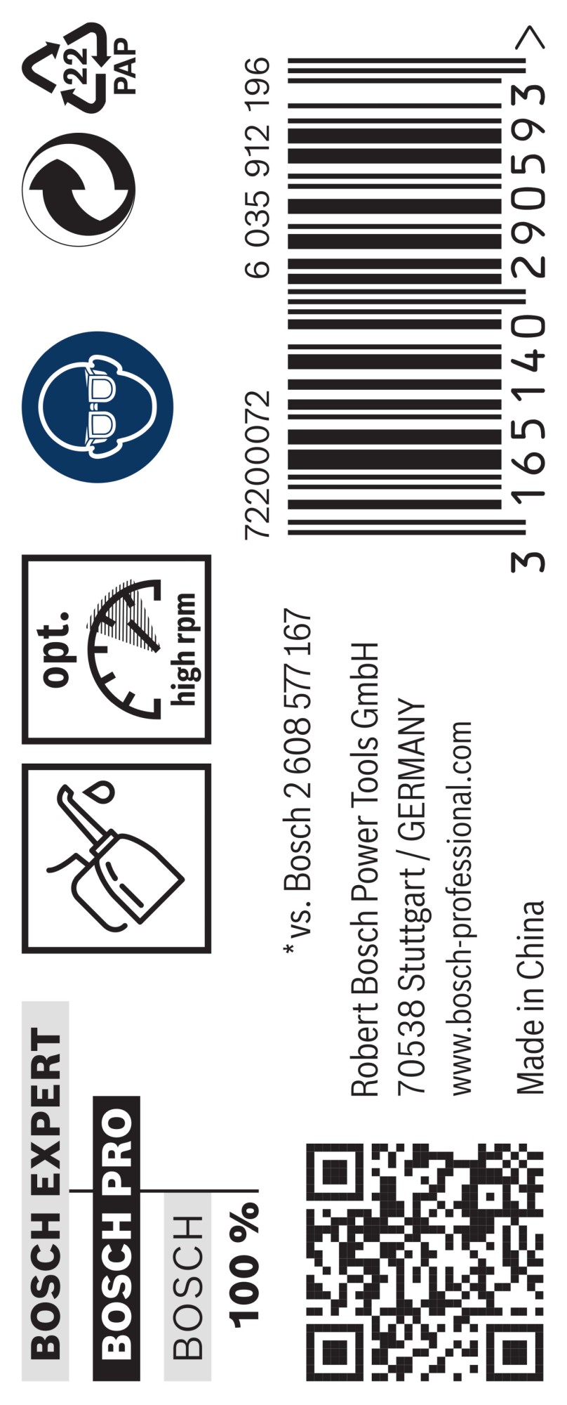 Broca helicoidal PRO Metal HSS-G, longitud estándar, 4 x 43 x 75 mm, 10 unidades