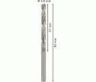 Broca helicoidal PRO Metal HSS-G, longitud estándar, 5,8 x 57 x 93 mm, 10 unidades