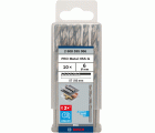 Broca helicoidal PRO Metal HSS-G, longitud estándar, 6 x 57 x 93 mm, 10 unidades
