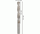 Broca helicoidal PRO Metal HSS-G, longitud estándar, 12 x 101 x 151 mm, 5 unidades