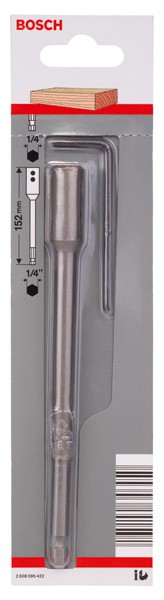 Prolongación para vástago de inserción hexagonal de 1/4" para brocas fresadoras planas Self Cut Speed