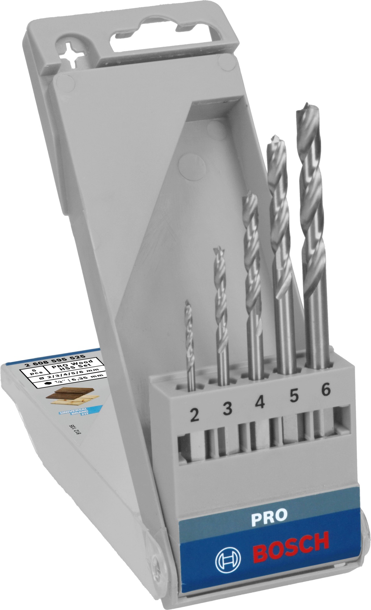 Sets de brocas para madera PRO Wood HSS, 5 uds.