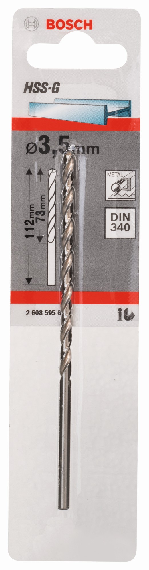 Brocas para metal HSS-G, DIN 340