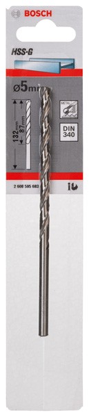 Brocas para metal HSS-G, DIN 340
