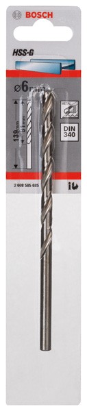 Brocas para metal HSS-G, DIN 340