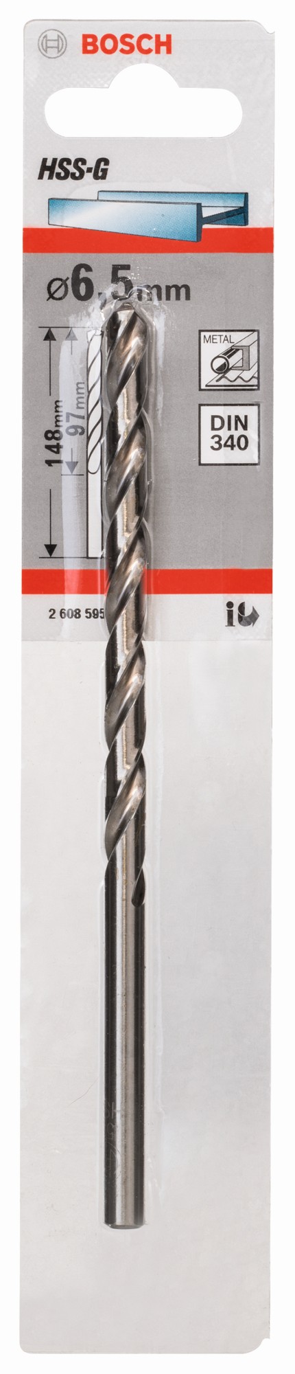 Brocas para metal HSS-G, DIN 340