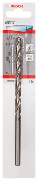 Brocas para metal HSS-G, DIN 340