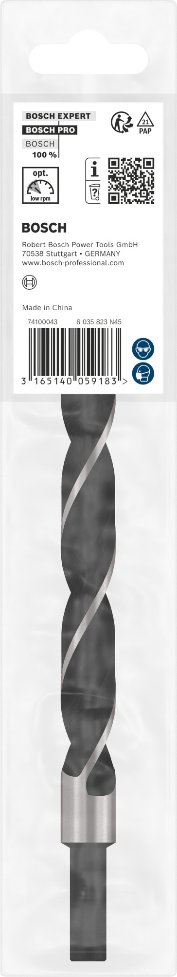 Broca para madera PRO Wood, 15 x 120 x 160 mm