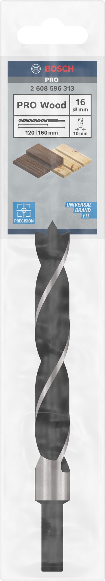 Broca para madera PRO Wood, 16 x 120 x 160 mm