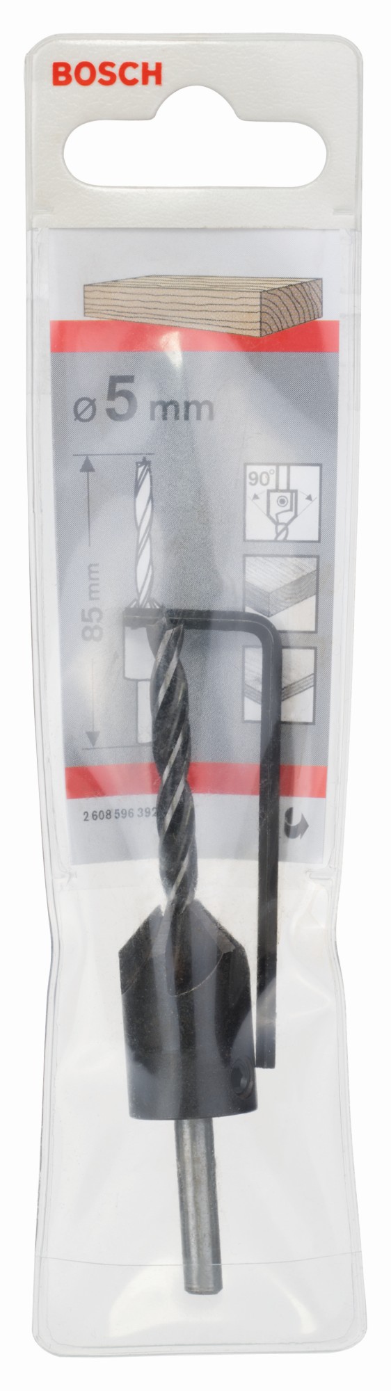 Broca en espiral para madera con avellanador