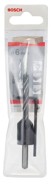 Broca en espiral para madera con avellanador