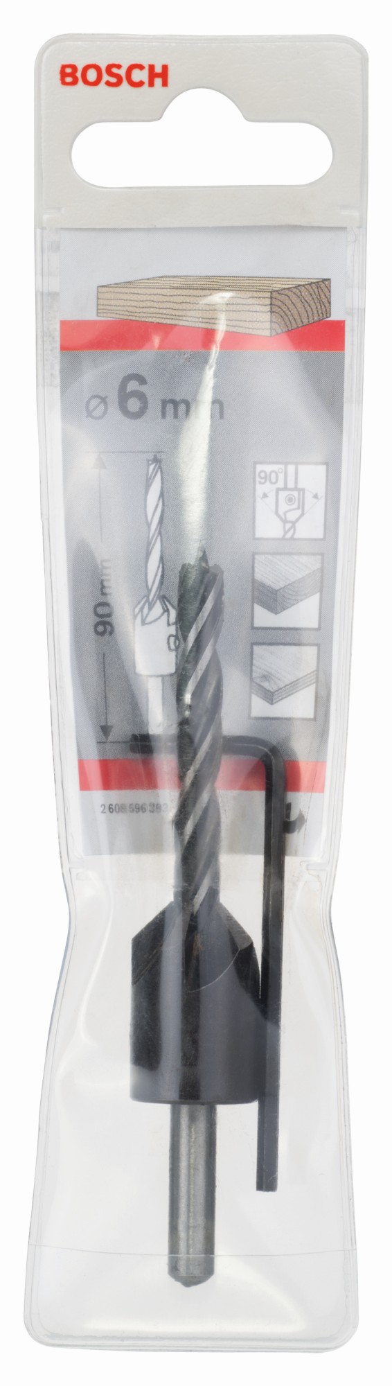 Broca en espiral para madera con avellanador